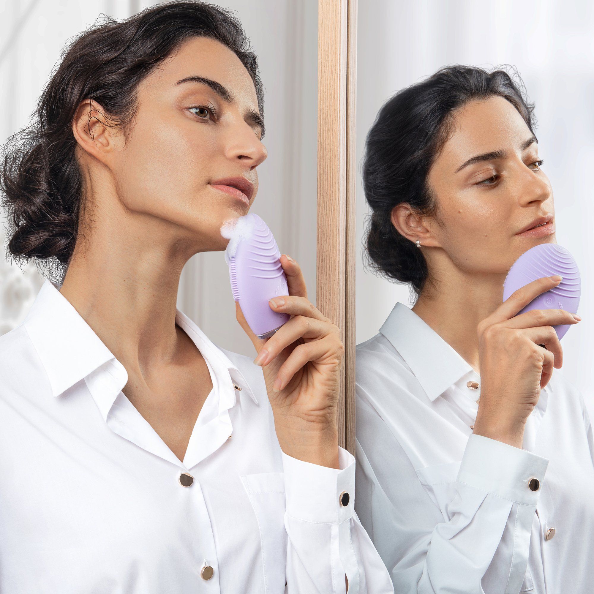 FOREO LUNA™ 4 2-in-1 Smart Facial Cleansing & Firming Device - Sensitive Skin