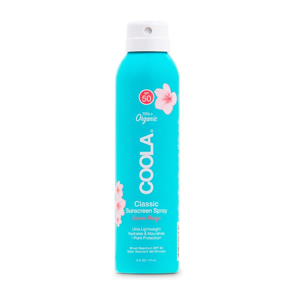 Coola Classic Body Organic Sunscreen Spray, Guava Mango, SPF 50 - 6 fl oz