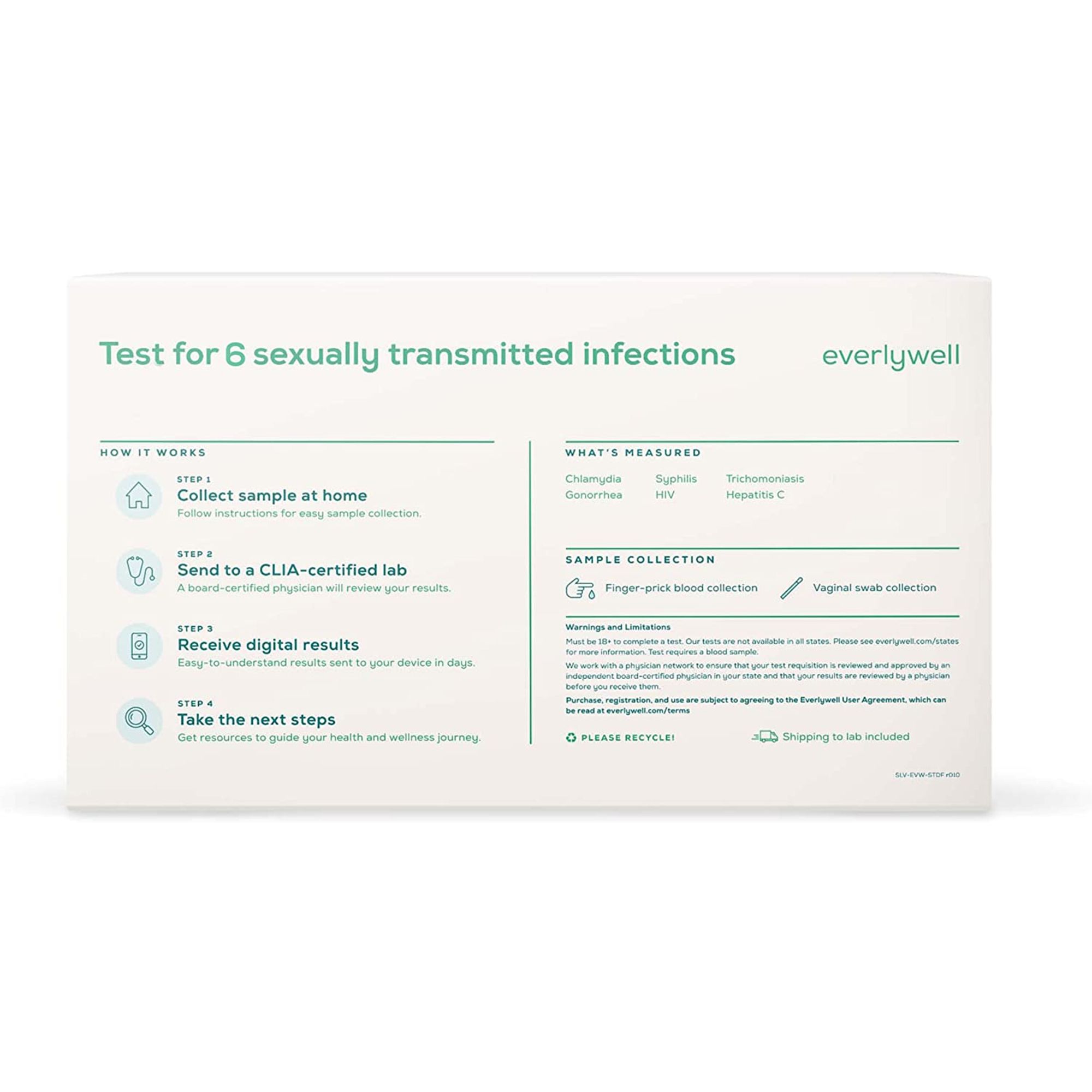 Everlywell Female STD Test - 1 Test Kit