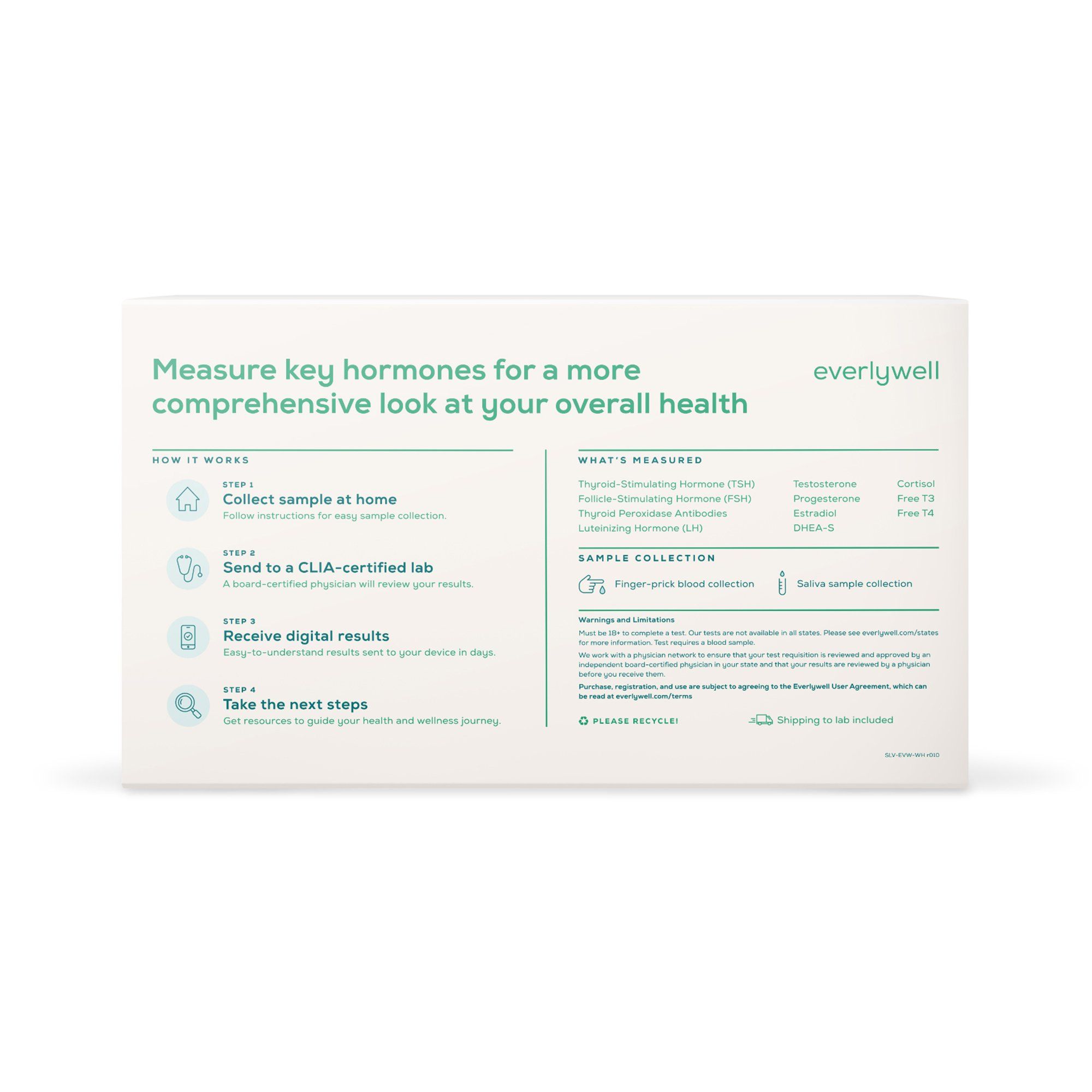 Everlywell Women's Health Test - 1 Test Kit
