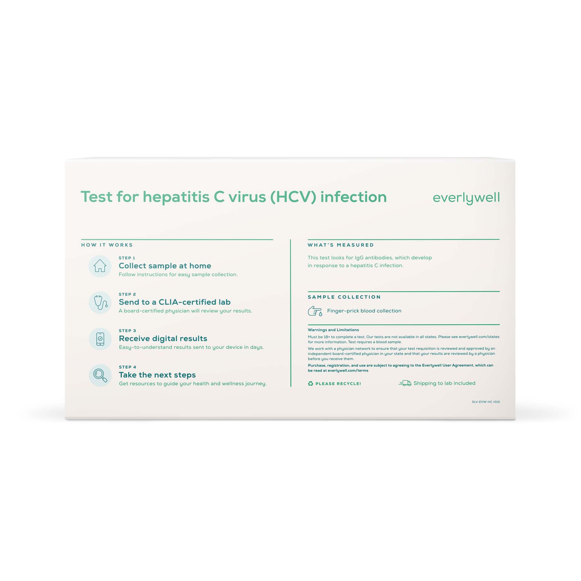 Everlywell Hepatitis C Test - 1 Test Kit