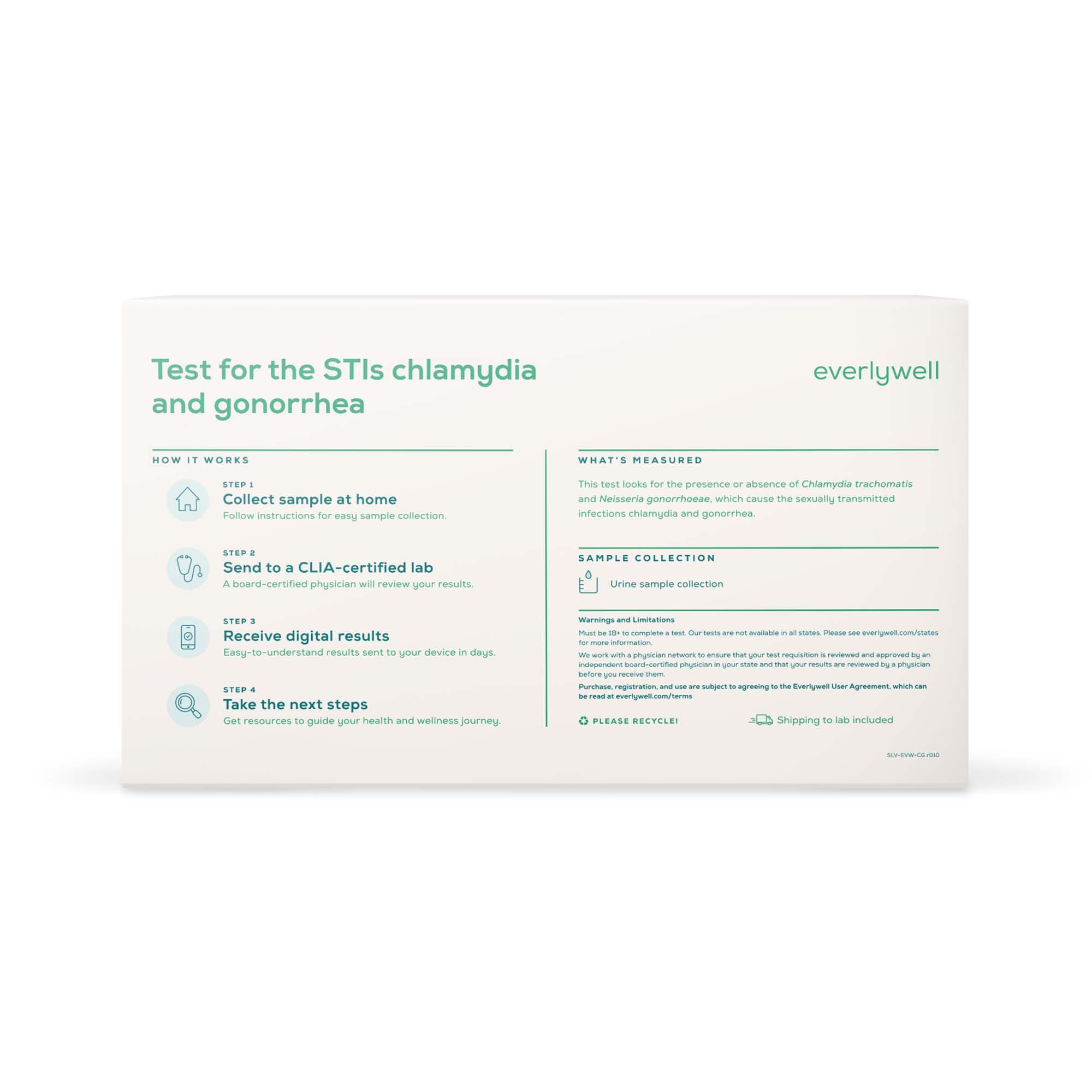 Everlywell Chlamydia & Gonorrhea Test - 1 Test Kit