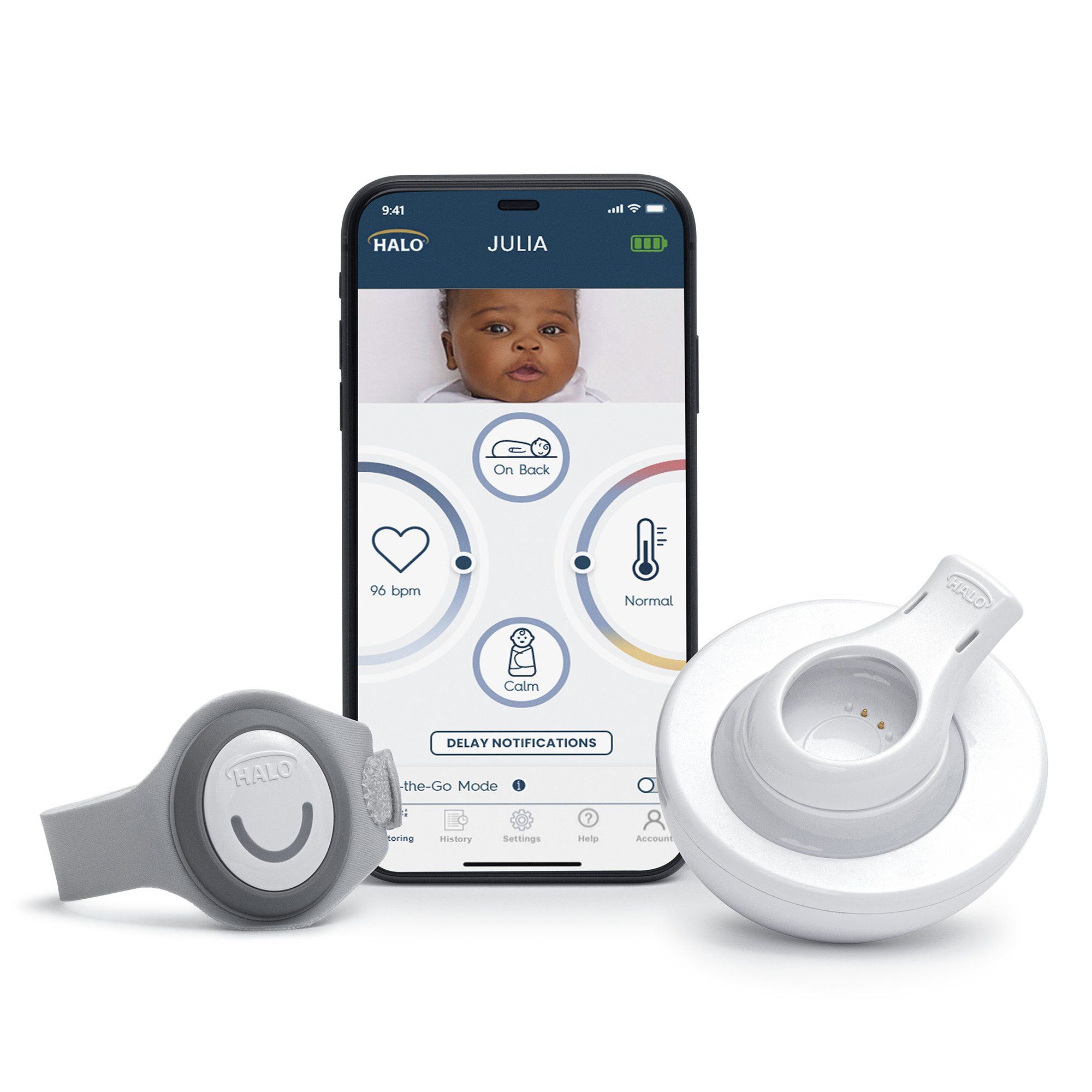 HALO SleepSure Smart Baby Monitor - Gray