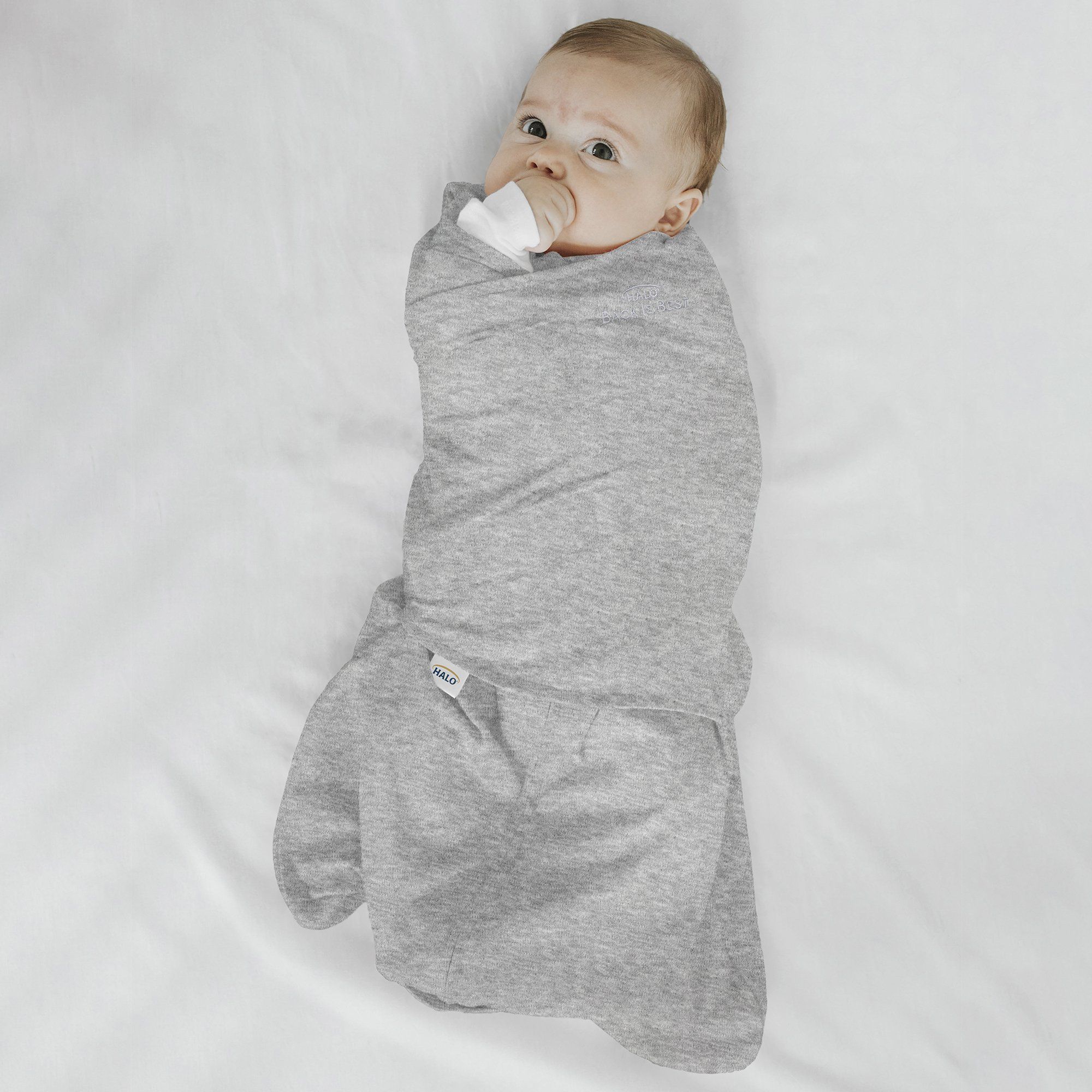 HALO SleepSack Swaddle, Heather Gray, Newborn (0 to 3 Months) - 1 ct