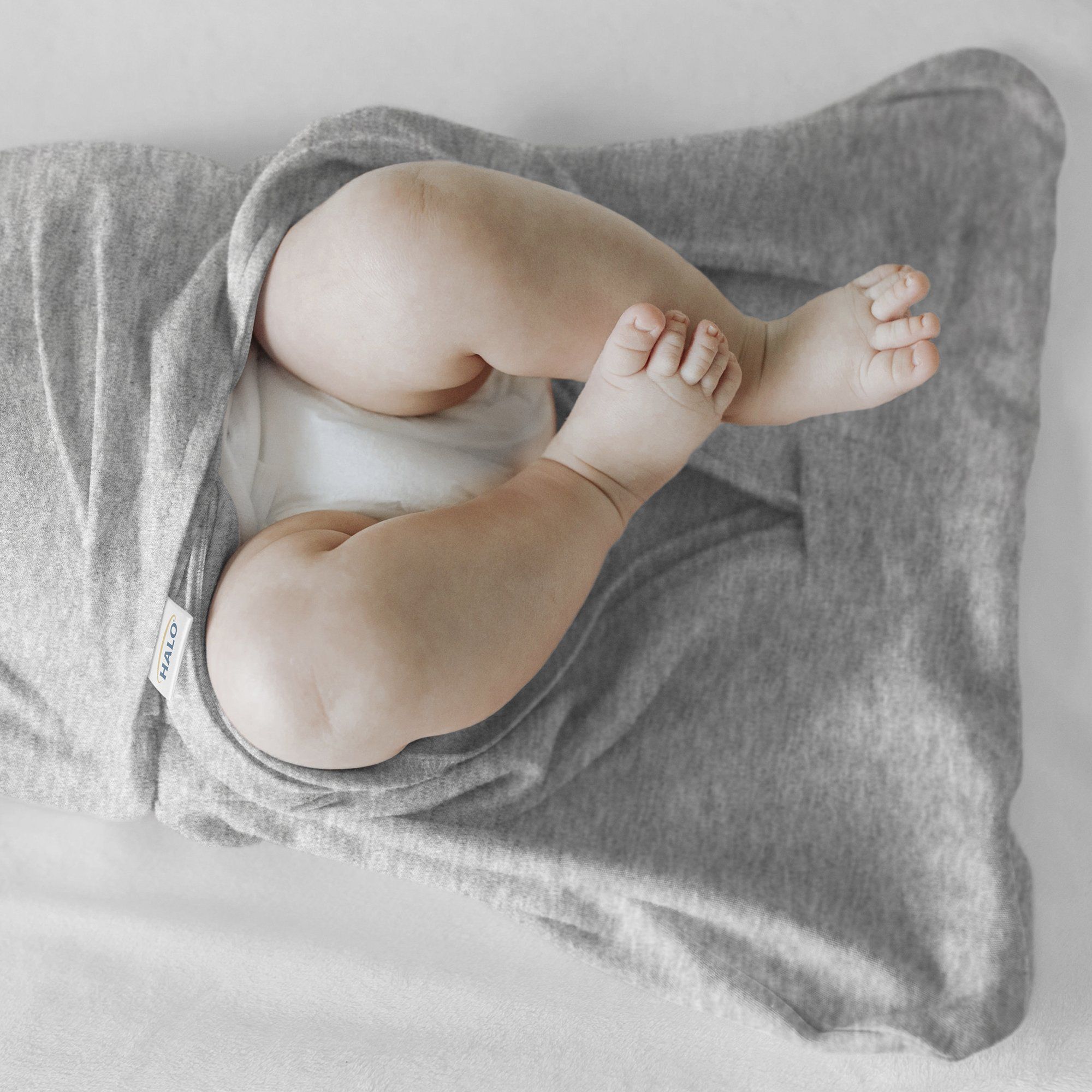HALO SleepSack Swaddle, Heather Gray, Newborn (0 to 3 Months) - 1 ct
