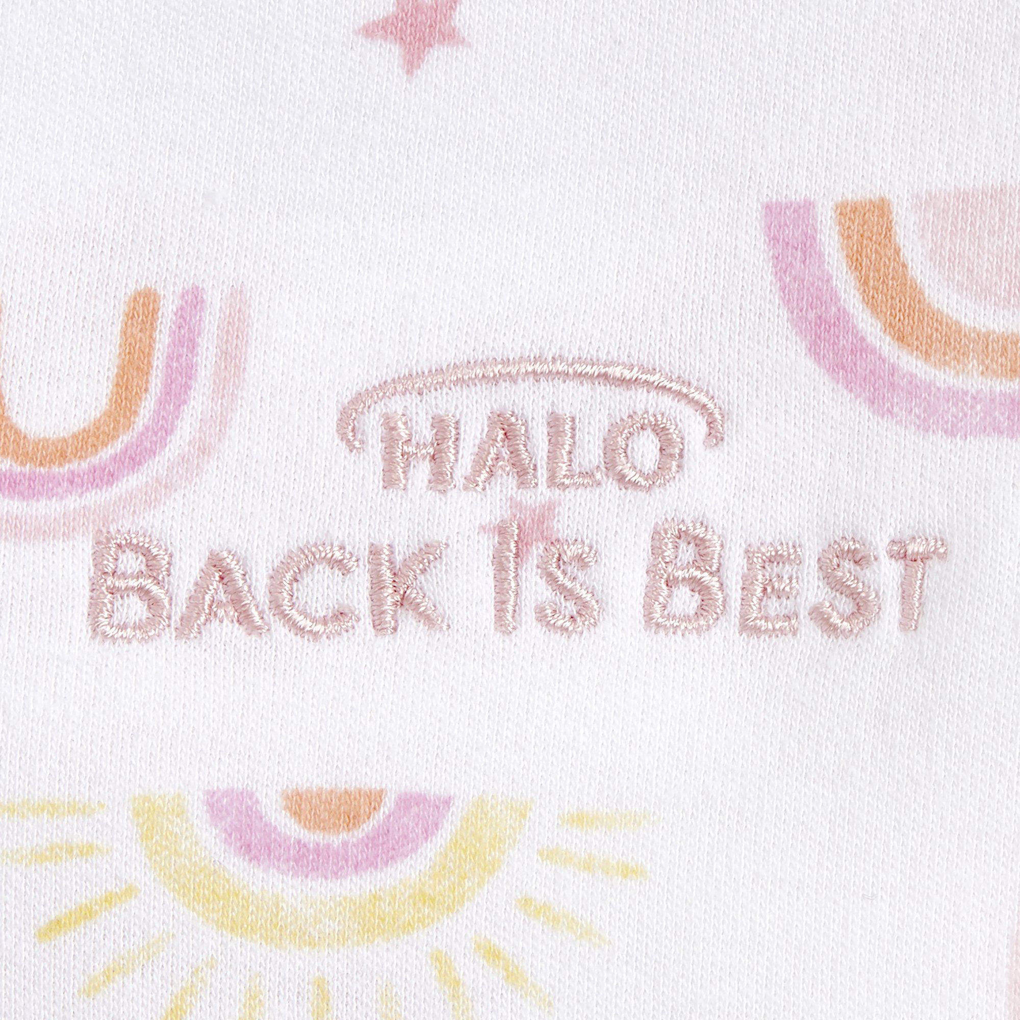 HALO SleepSack Swaddle, Sunshine Rainbows Pink, Newborn (0 to 3 Months) - 1 ct