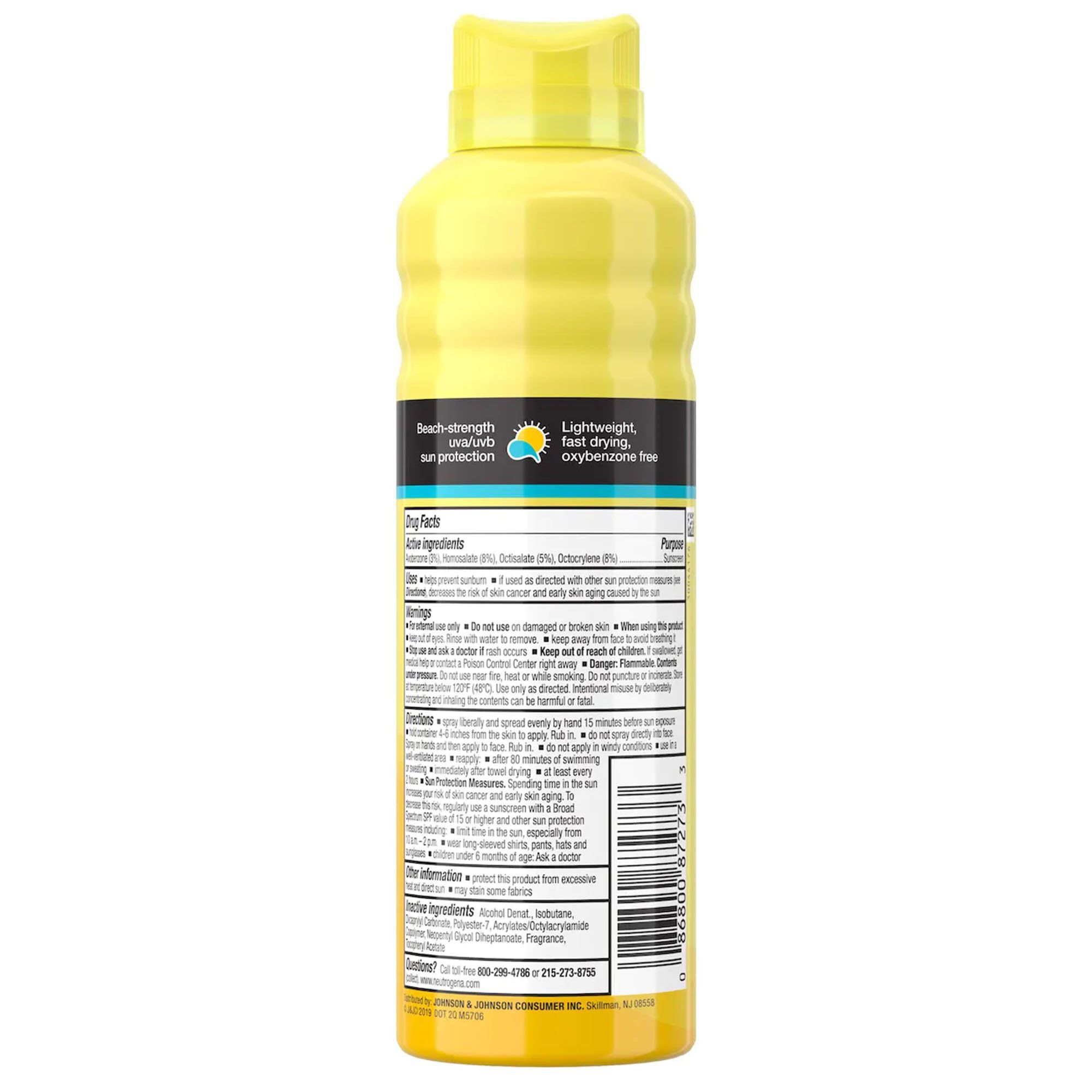 DISCNeutrogena Beach Defense Sunscreen Spray, SPF 30 - 6.5 oz