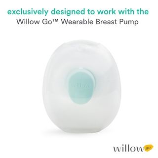 Willow Go Wearable Breast Pump Container Set, 7 oz -  2 Pack