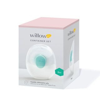 Willow Go Wearable Breast Pump Container Set, 5 oz - 2 Pack