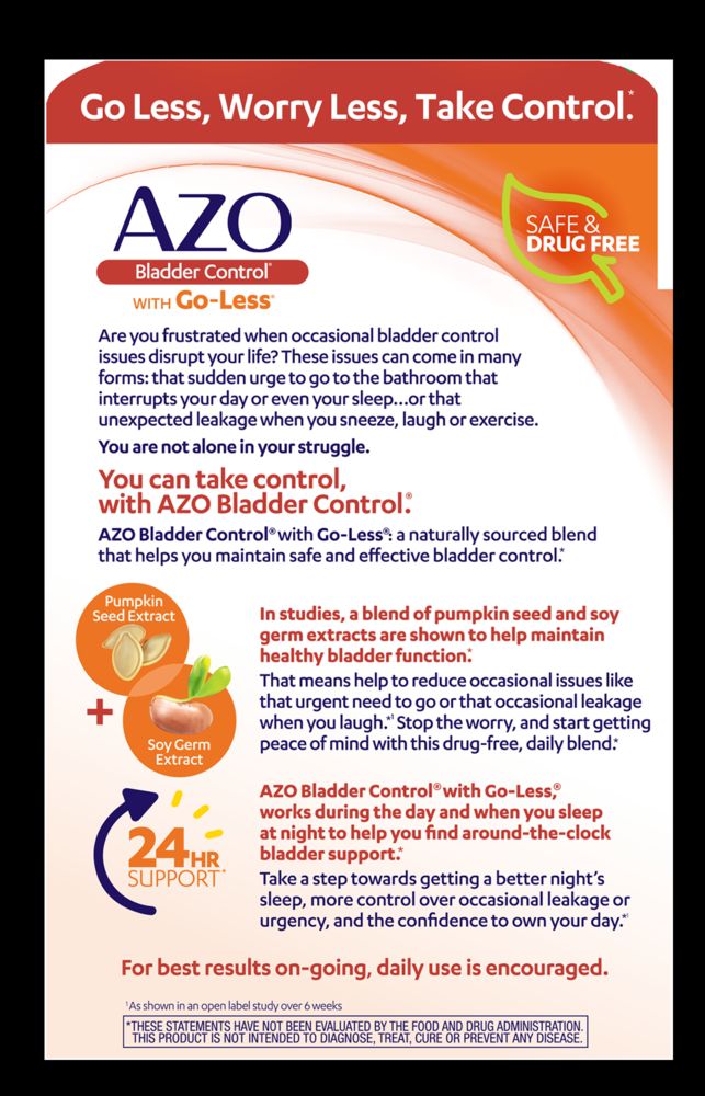AZO® Bladder Control with Go-Less® Capsules - 54 ct