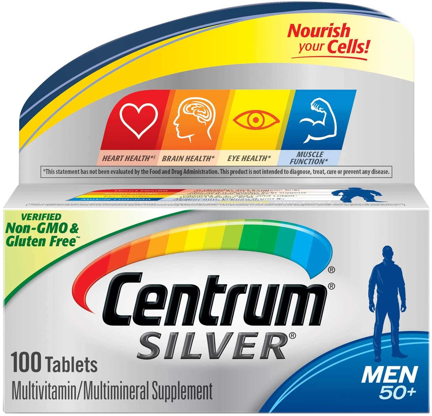 Centrum Silver Men 50+ Multivitamin Tablets - 100 ct