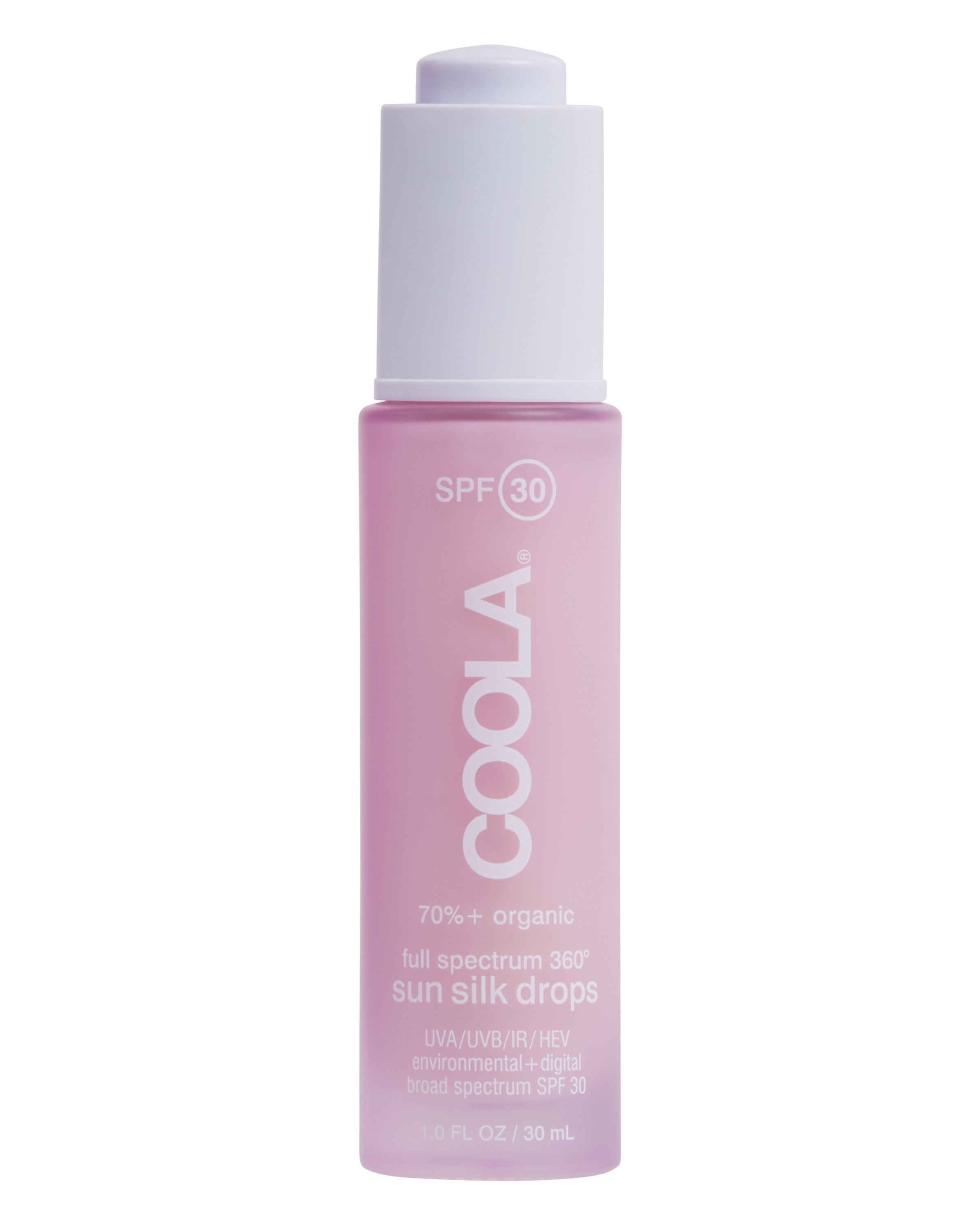 COOLA Full Spectrum 360° Sun Silk Drops Organic Face Sunscreen, SPF 30 - 1 fl oz
