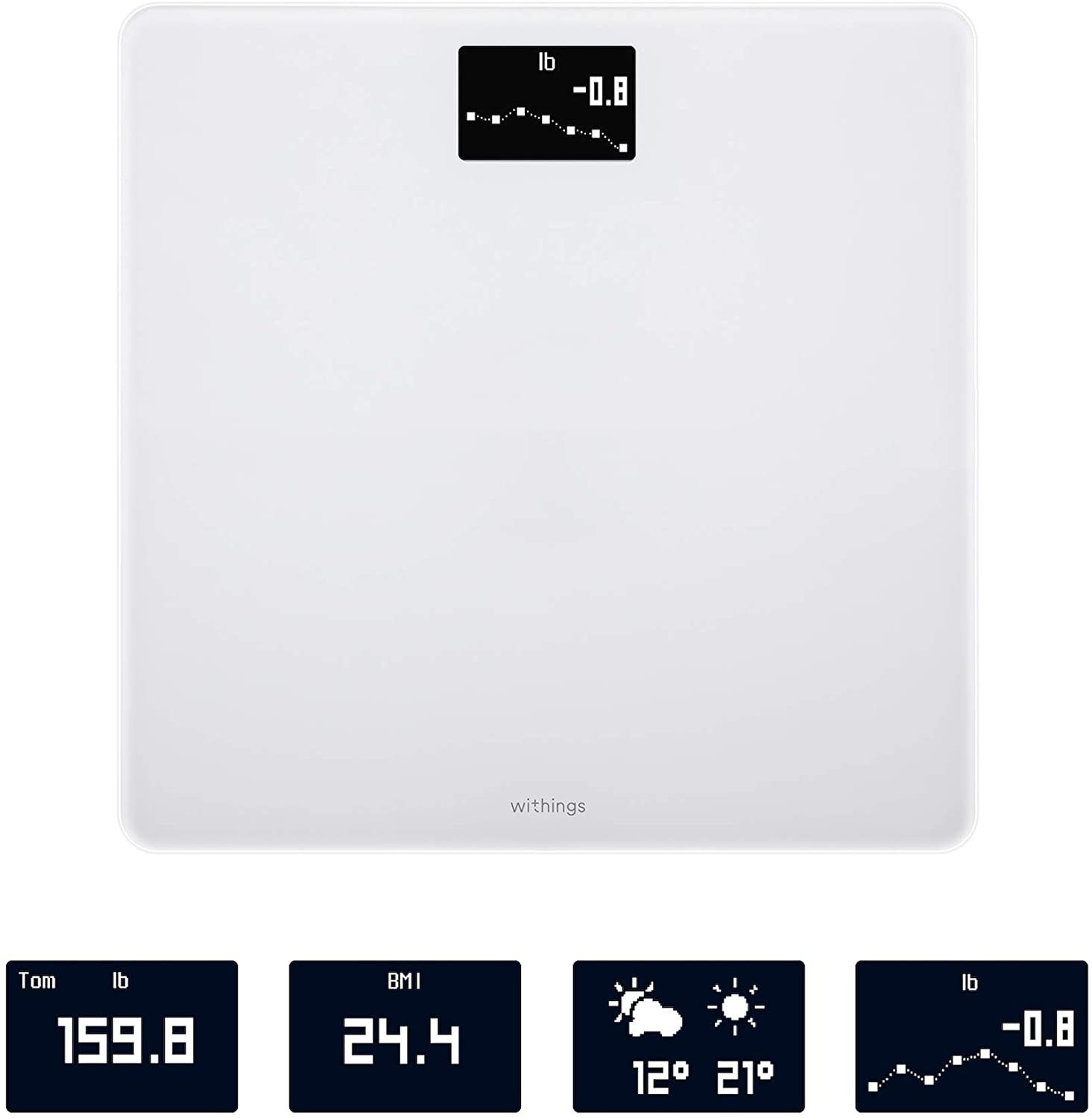 Withings Body - Digital Wi-Fi Smart Scale with Smartphone App - White