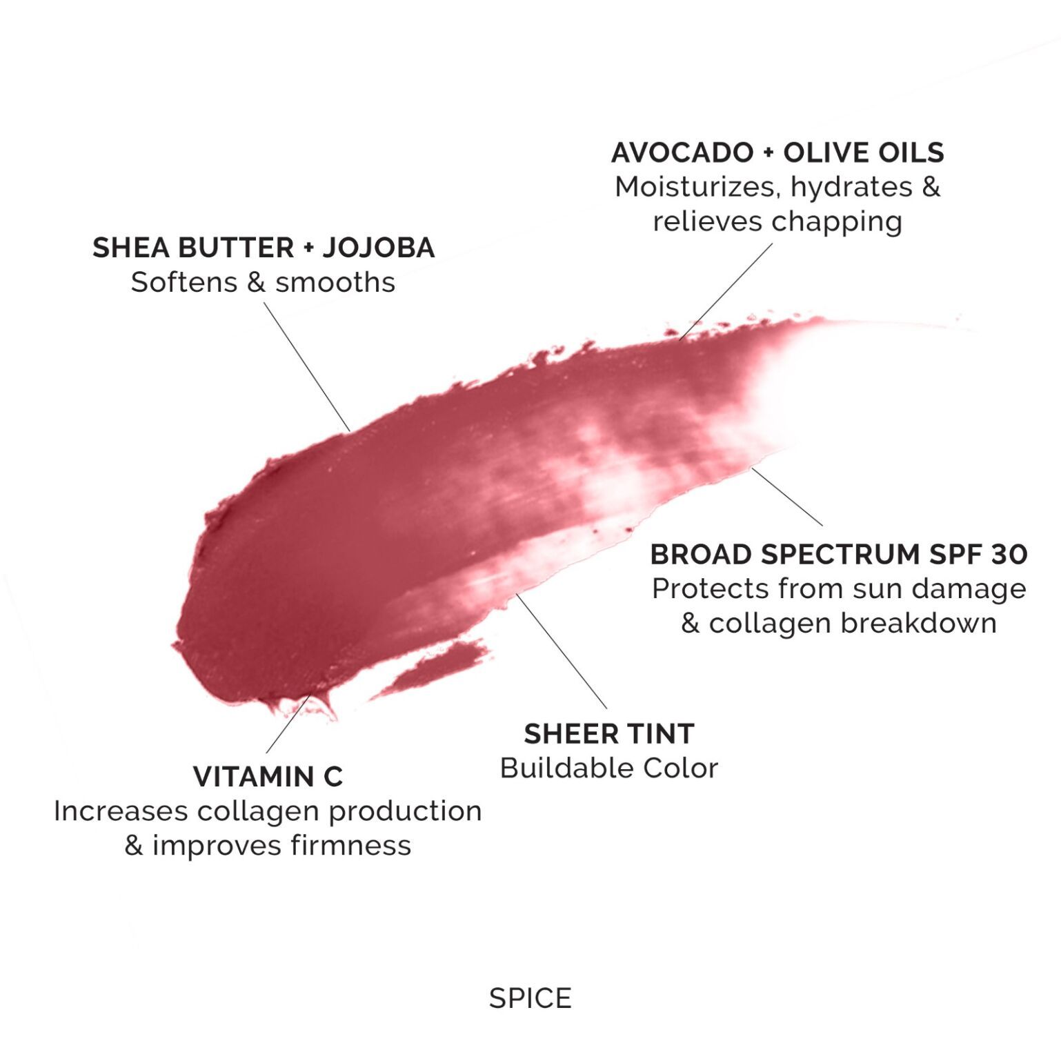 MDSolarSciences Hydrating Tinted Lip Balm, SPF 30 - Spice