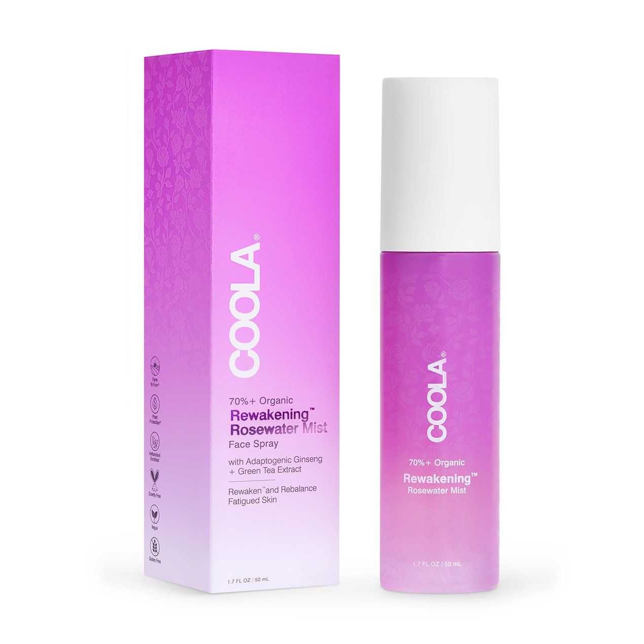 COOLA Organic Rewakening™ Rosewater Mist Face Spray - 1.7 fl oz