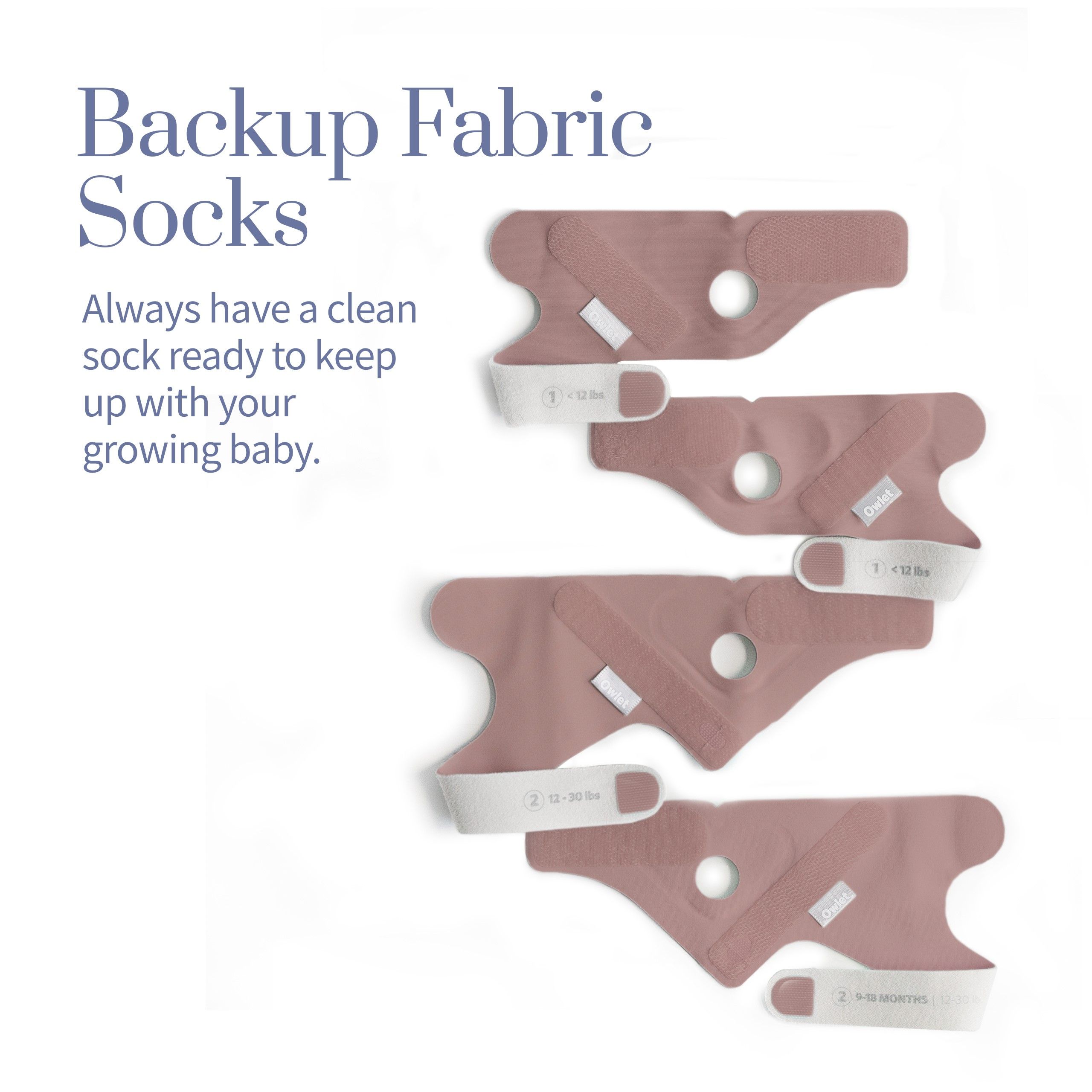 Owlet Accessory Socks - Dusty Rose