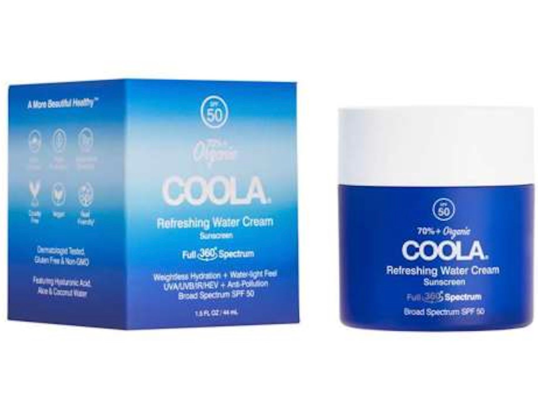 COOLA Full Spectrum 360° Refreshing Water Cream Organic Face Sunscreen, SPF 50 - 1.5 fl oz