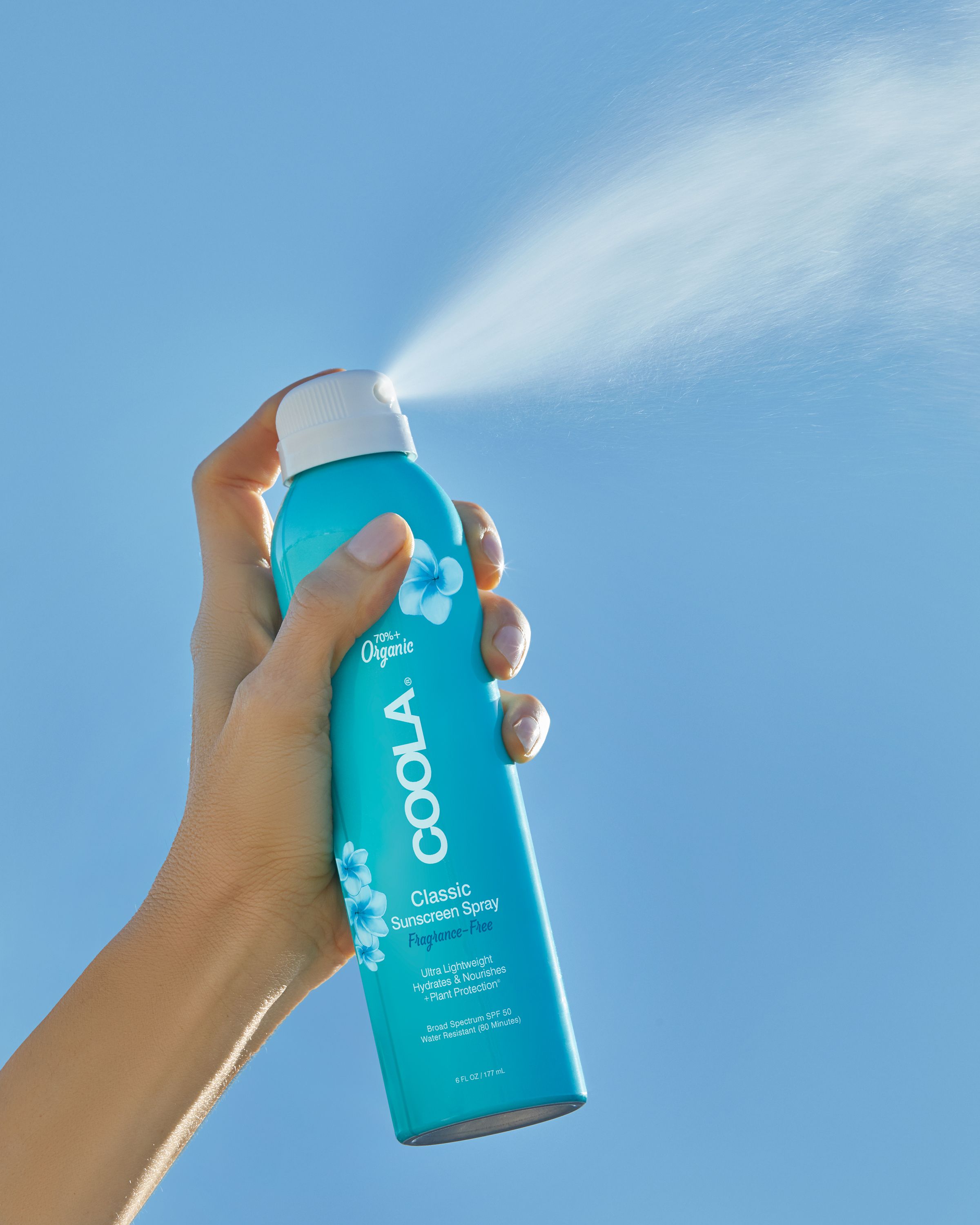 COOLA Classic Body Organic Sunscreen Spray, Fragrance Free, SPF 50 - 6 fl oz