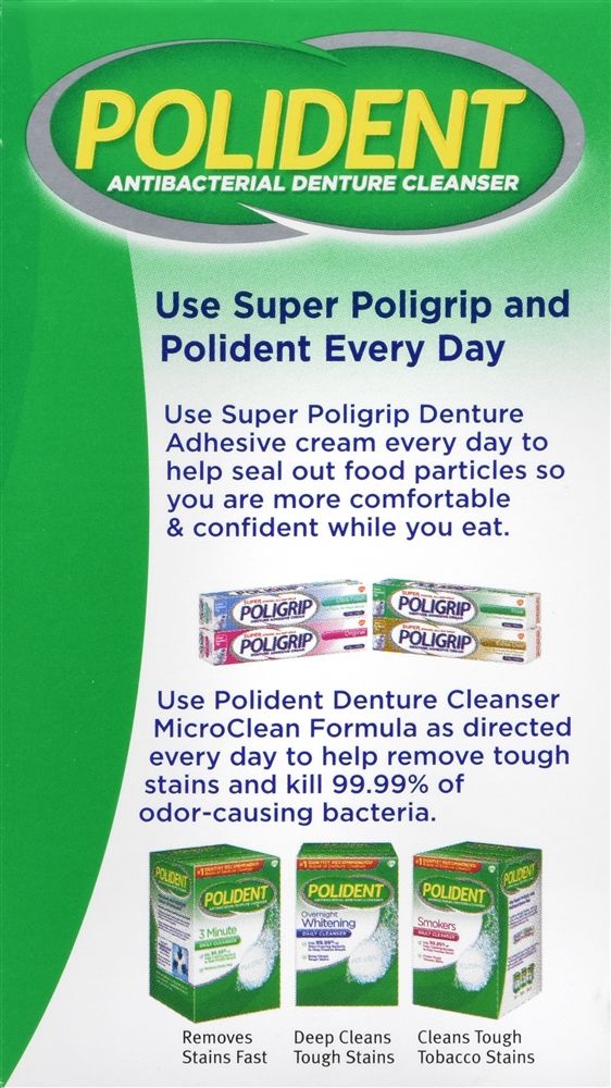 Polident 3 Minute Daily Cleanser Tablets - 40 ct