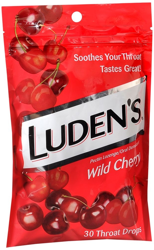 Luden's Wild Cherry Throat Drops - 30 ct