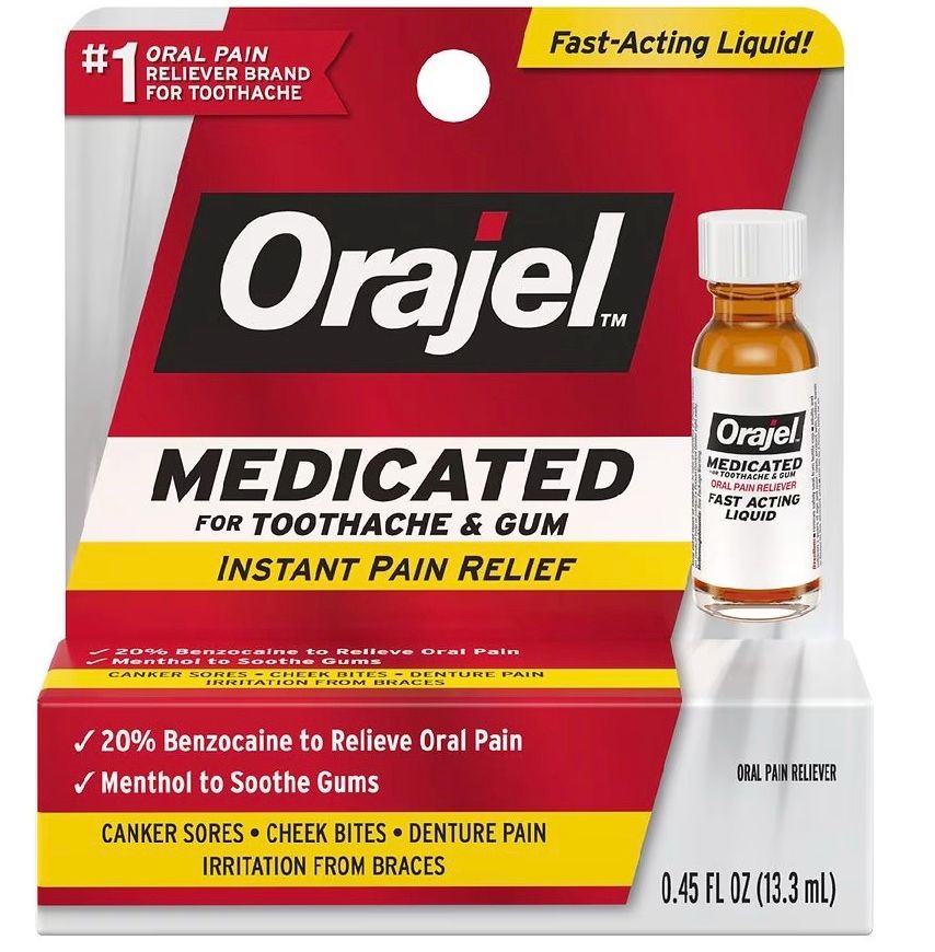 Orajel Oral Pain Relief - 0.45 fl oz