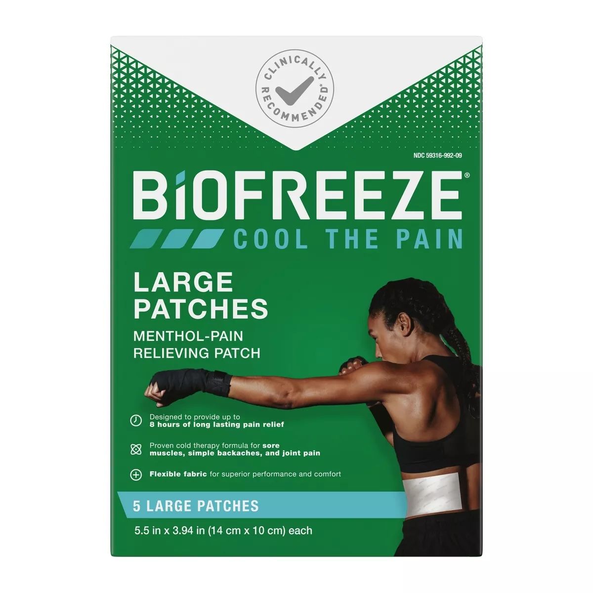 Biofreeze Topical Pain Relief Patches, Large - 5 patches