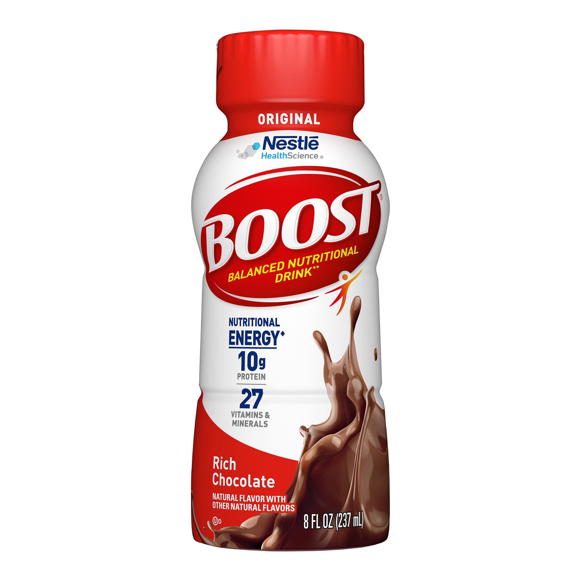 Boost Original Nutritional Drink, 10g Protein, Rich Chocolate - 8 fl oz - 24 ct