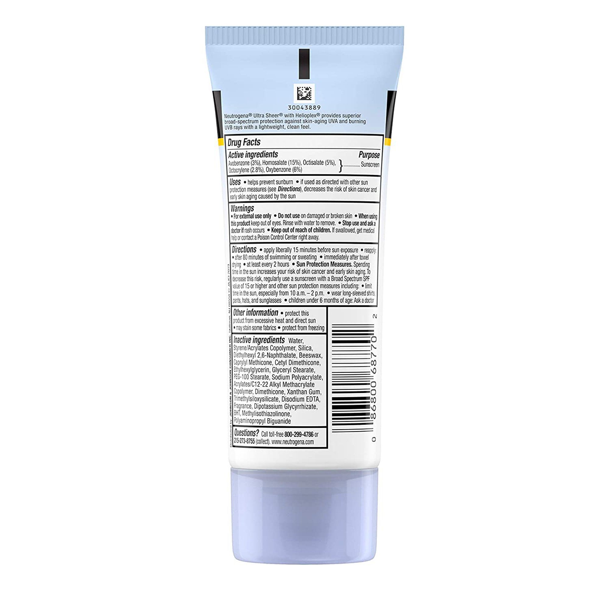 DISCNeutrogena Ultra Sheer Dry-Touch Sunscreen, SPF 70 - 3 fl oz