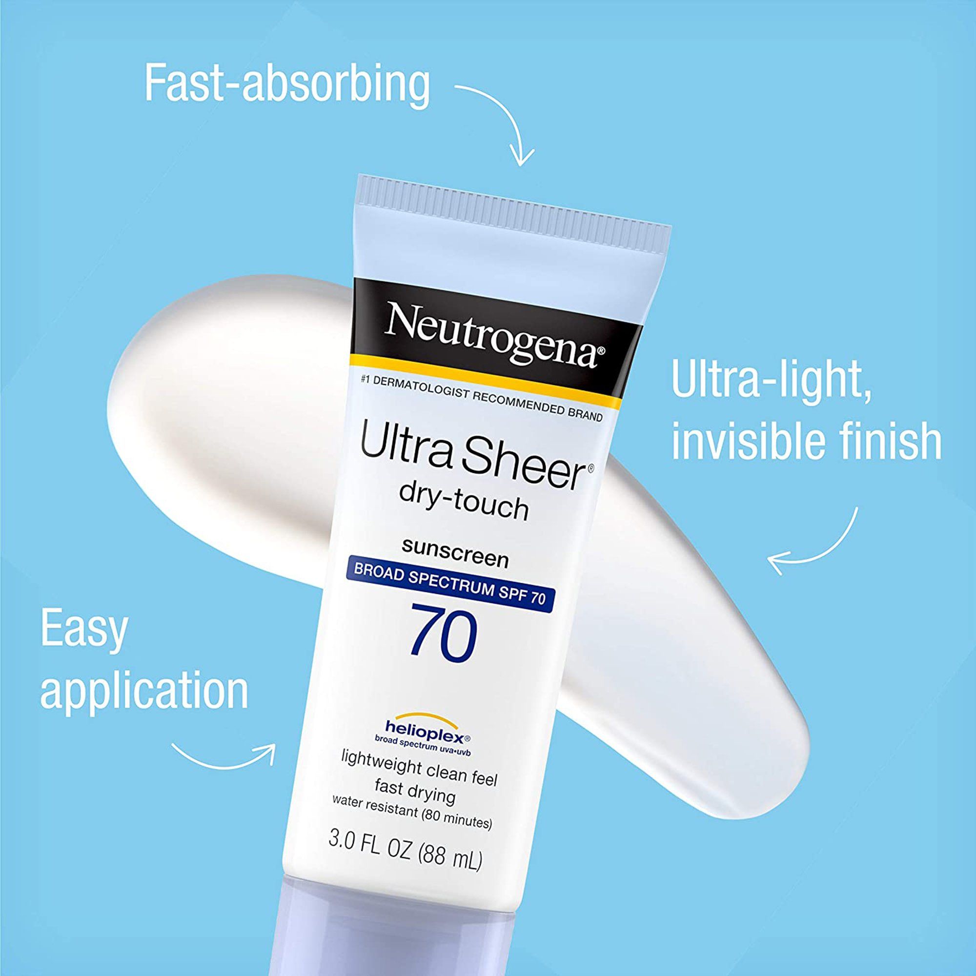 DISCNeutrogena Ultra Sheer Dry-Touch Sunscreen, SPF 70 - 3 fl oz