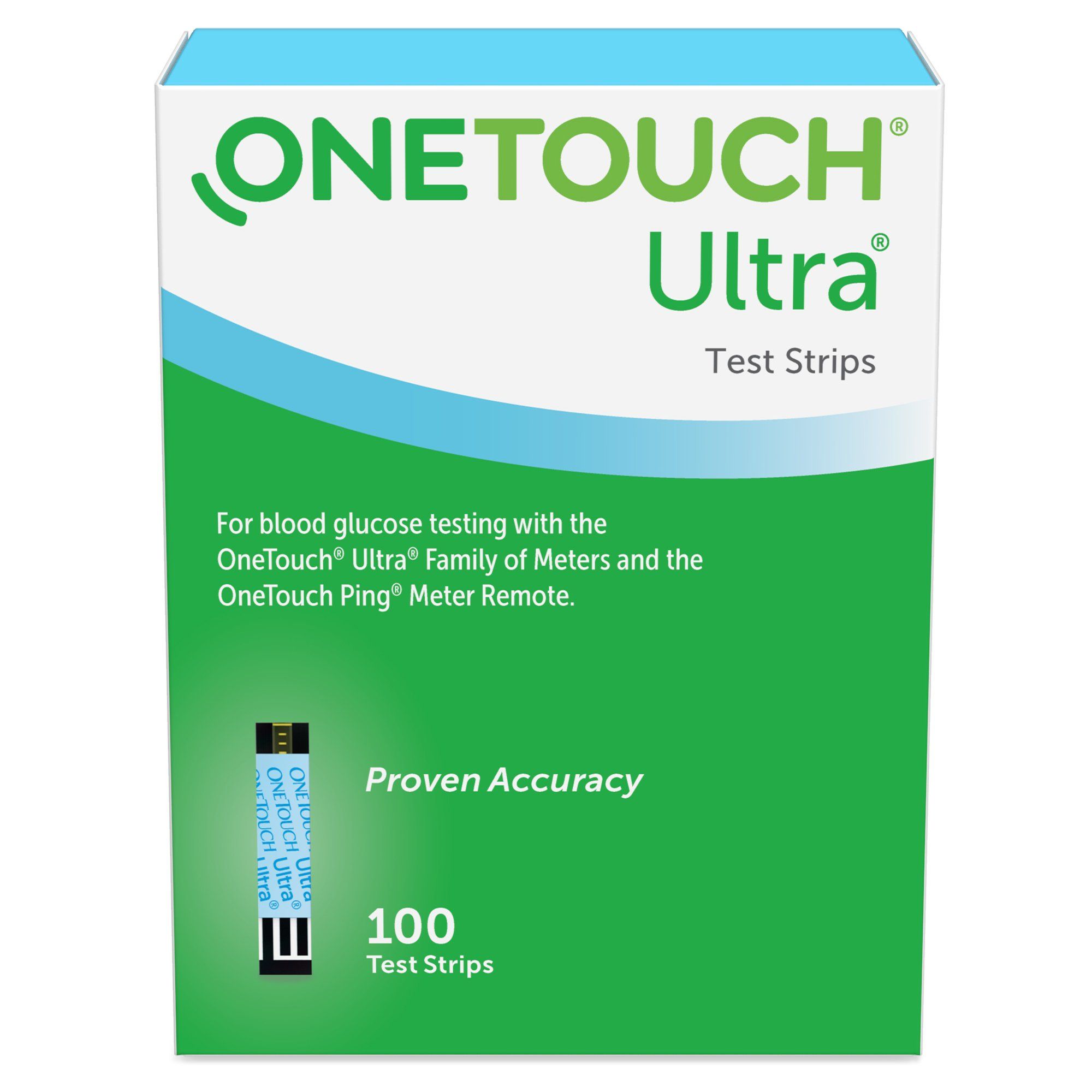 Onetouch Ultra Blue Blood Glucose Test Strips -  100 ct