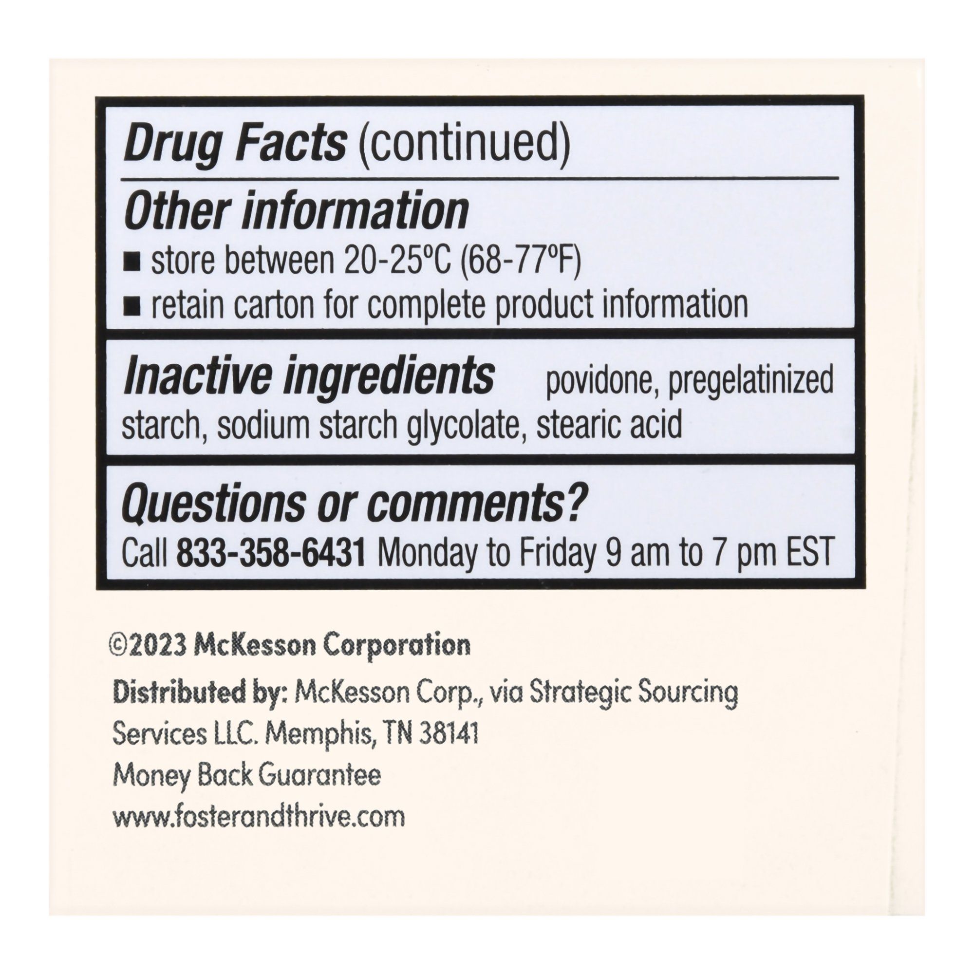 Foster & Thrive Regular Strength Pain Relief Acetaminophen Tablets, 325 mg - 100 ct