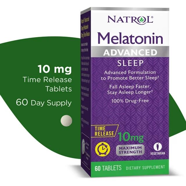 Natrol Melatonin  Maximum Strength Night Sleep Aid Fast Dissolve Tablets, 10 Mg - 60 ct