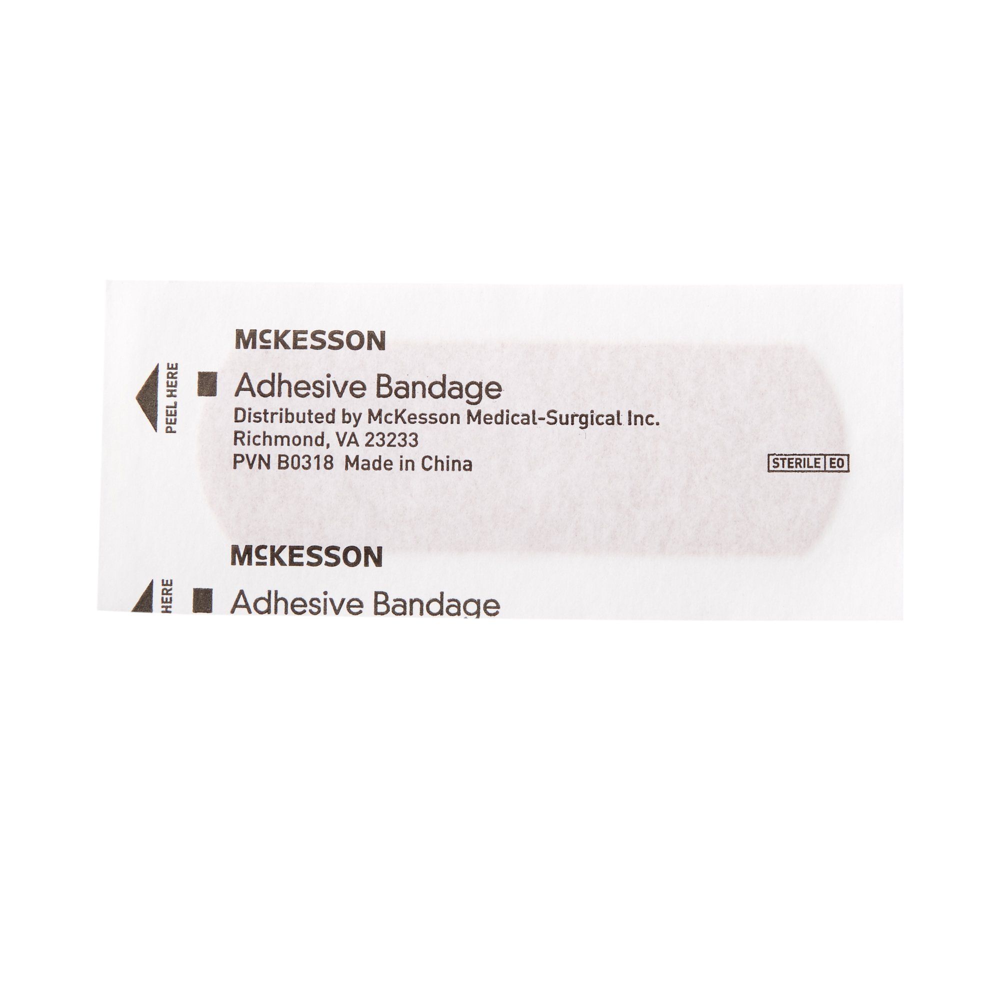 McKesson Adhesive Fabric Bandage Strips, 1" x 3" - 100 ct