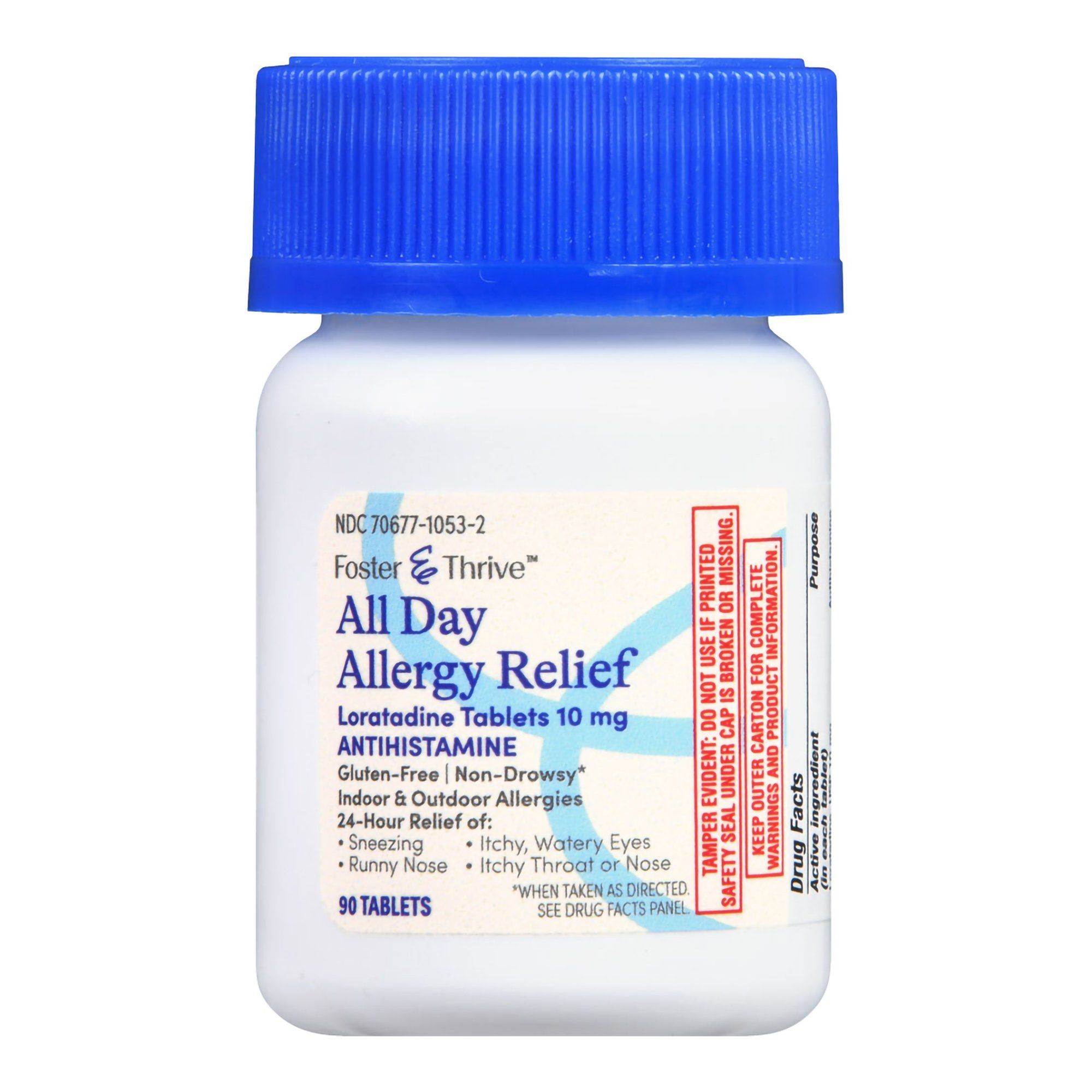 Foster & Thrive All Day Allergy Relief Loratadine Tablets, 10 mg -  90 ct