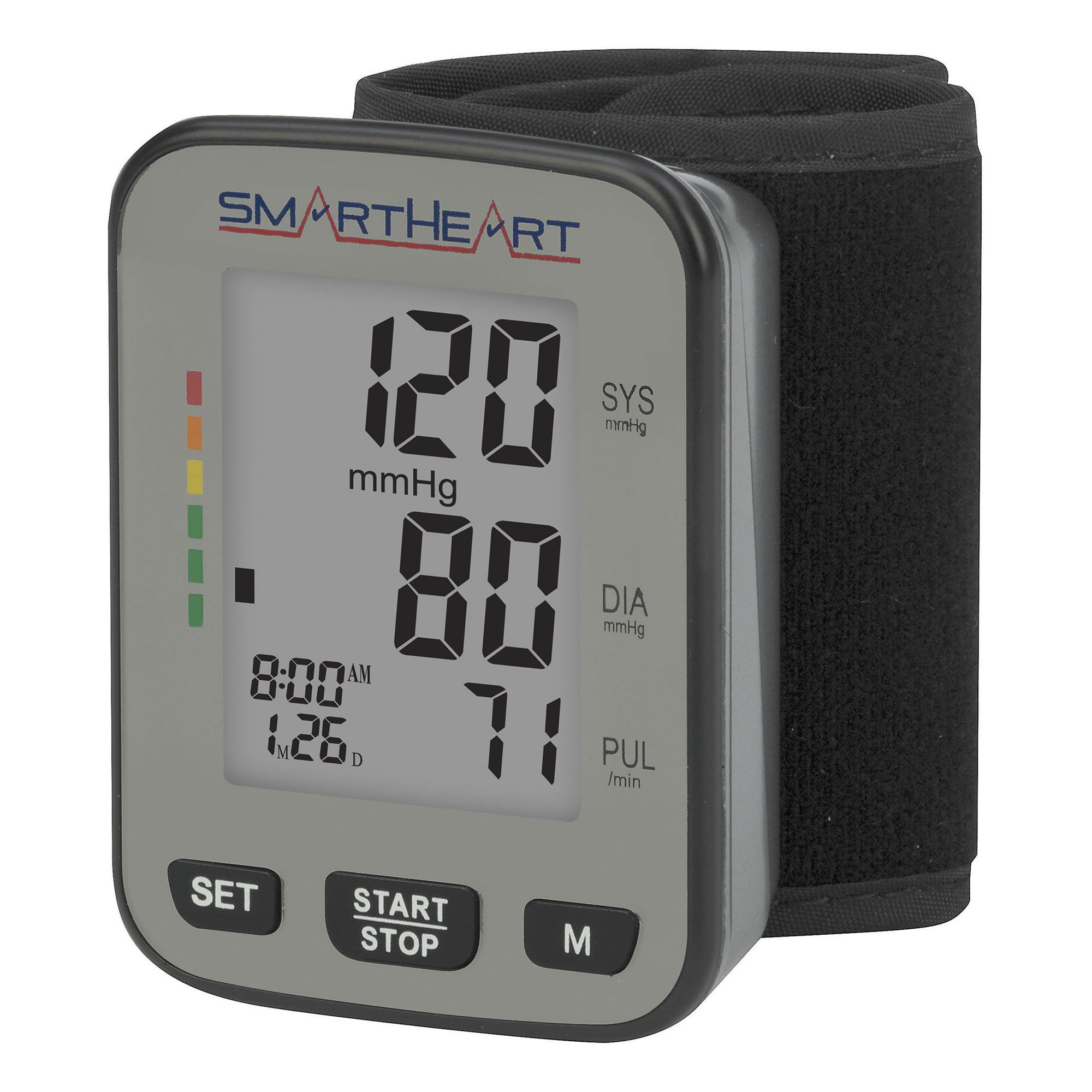 Smartheart Blood Pressure Monitor Talking Trilingual Adult Wrist Cuff