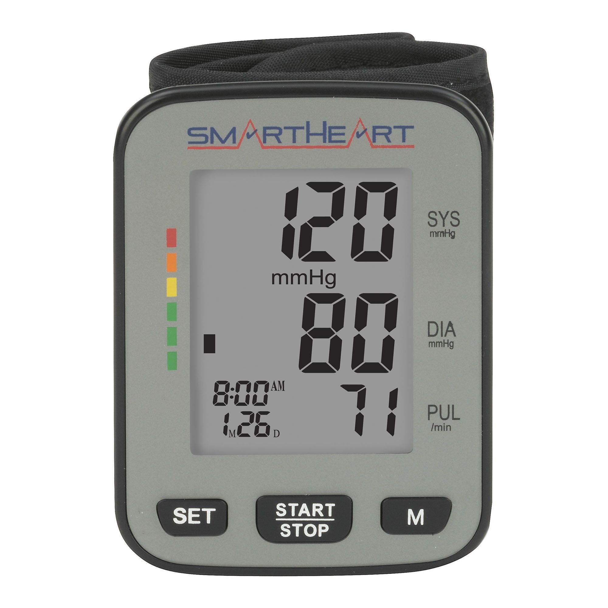 Smartheart Blood Pressure Monitor Talking Trilingual Adult Wrist Cuff