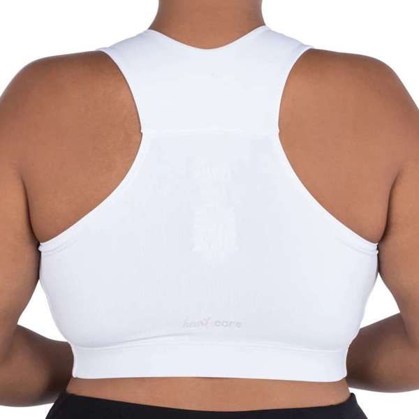 Heart & Core Serena Post Surgical Bra, White - 2 X-Large