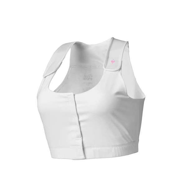 Heart & Core Serena Post Surgical Bra, White - 2 X-Large