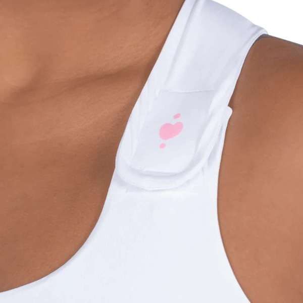 Heart & Core Serena Post Surgical Bra, White - Small