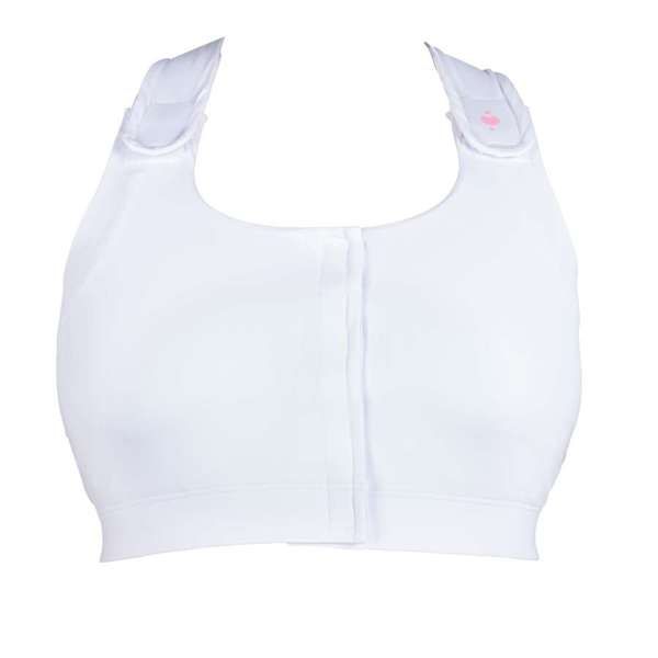 Heart & Core Serena Post Surgical Bra, White - Medium