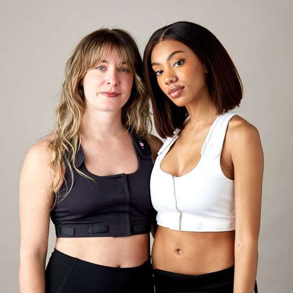 Heart & Core Larissa Post Surgical Bra, Black - Super Queen Size