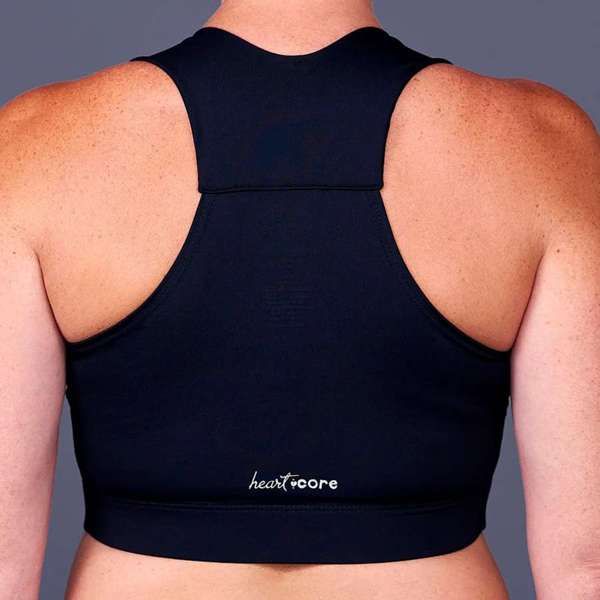 Heart & Core Larissa Post Surgical Bra, Black - 2 X-Large