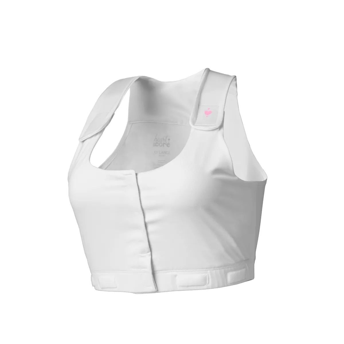 Heart & Core Larissa Post Surgical Bra, White - Queen Size