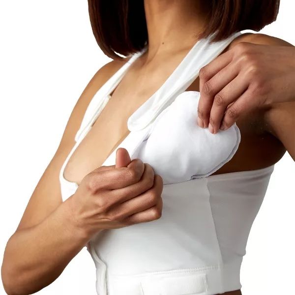 Heart & Core Larissa Post Surgical Bra, White - Queen Size