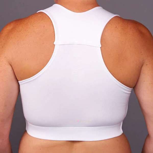 Heart & Core Larissa Post Surgical Bra, White - Queen Size