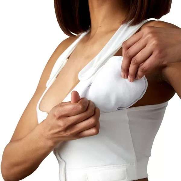 Heart & Core Larissa Post Surgical Bra, White - X-Small