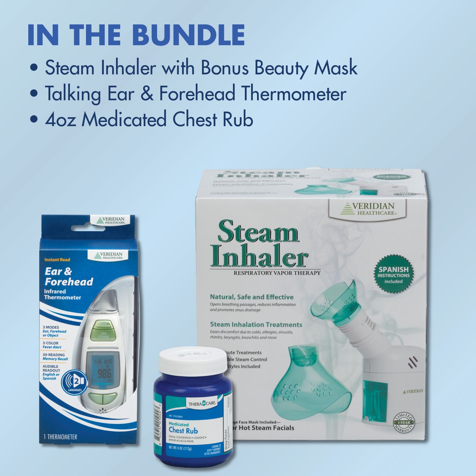 TheraCare Cold, Flu & Allergy Steam Therapy Kit