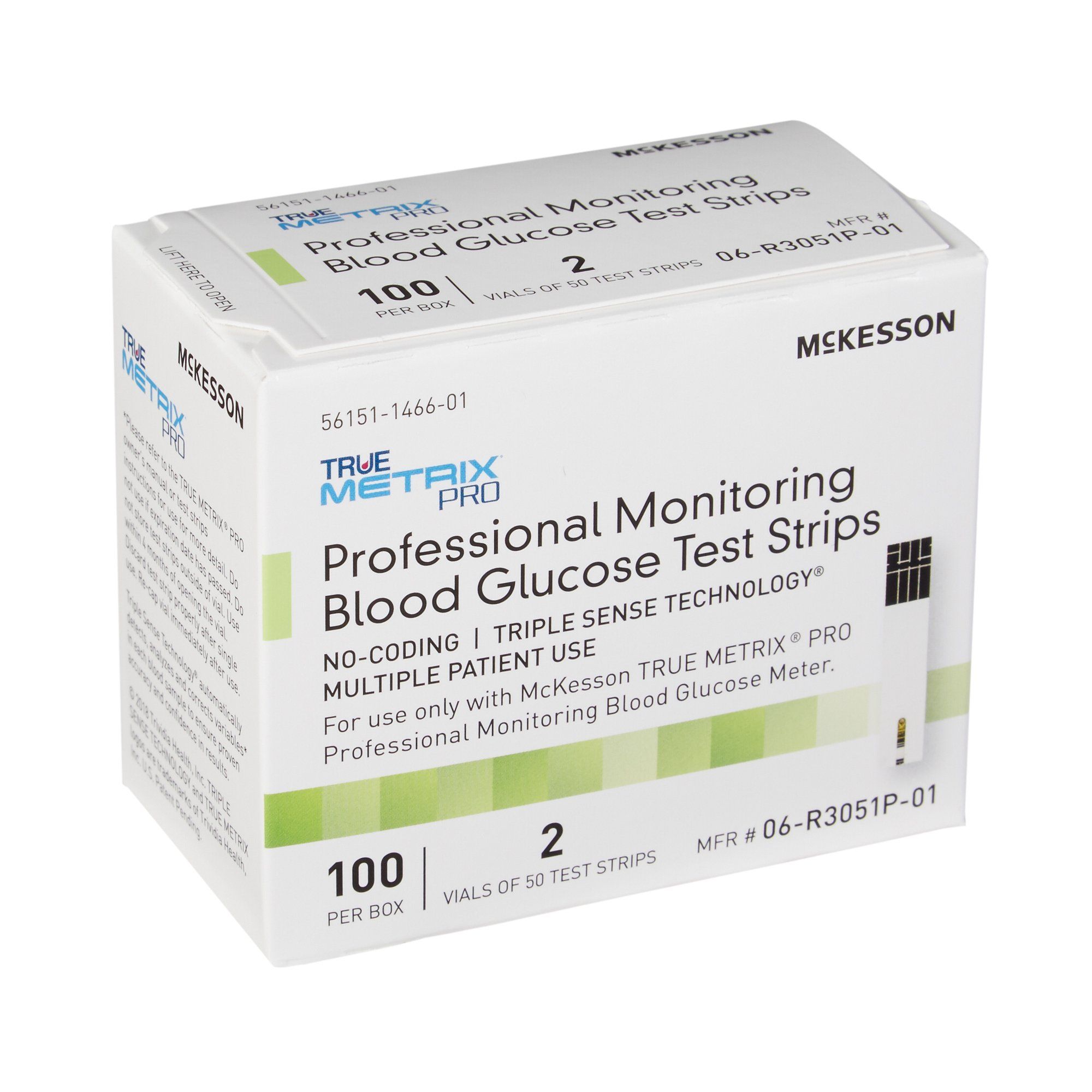 McKesson TRUE METRIX PRO Professional Monitoring Blood Glucose Test Strips - 100 ct