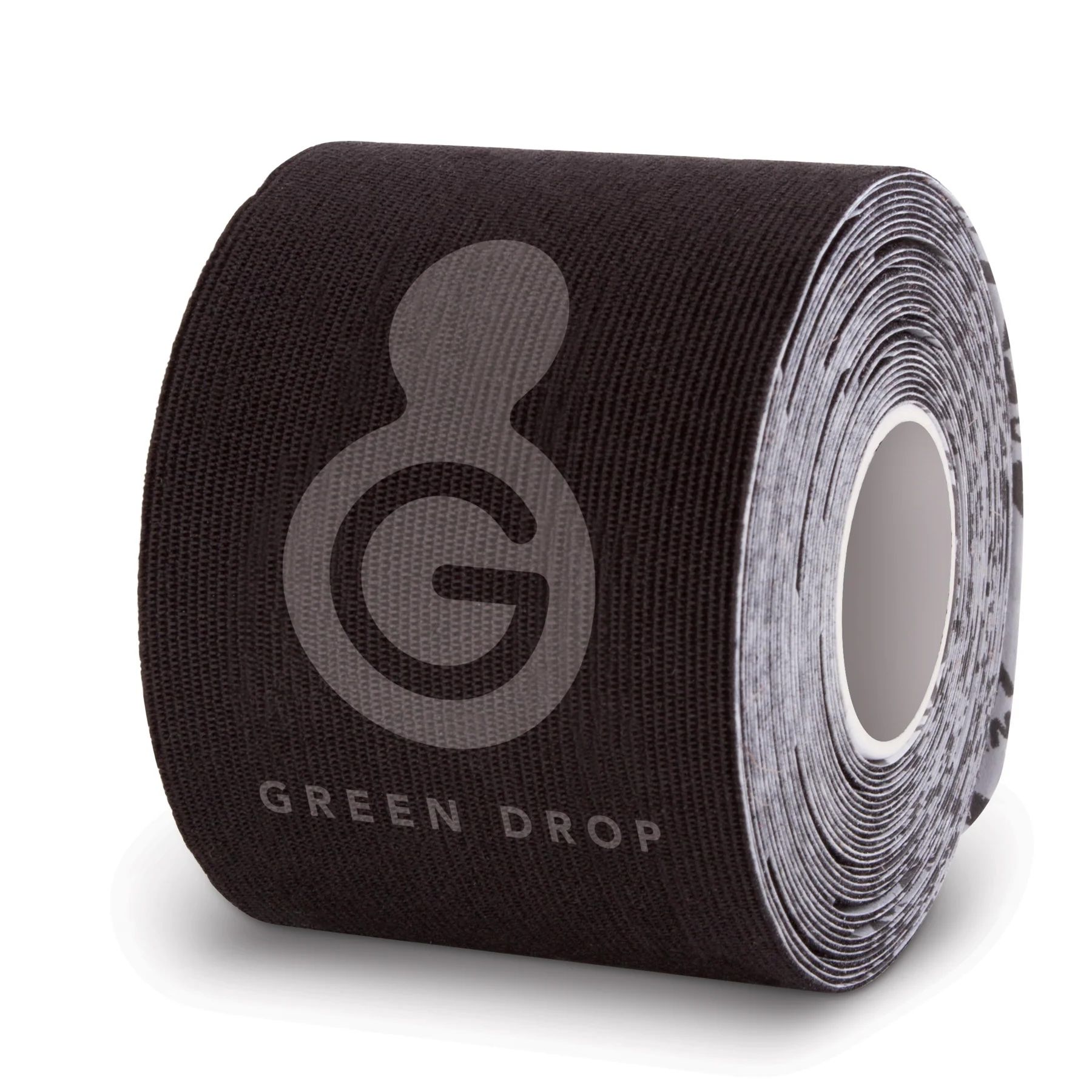 Green Drop Pre Cut Kinesiology Tape - Black