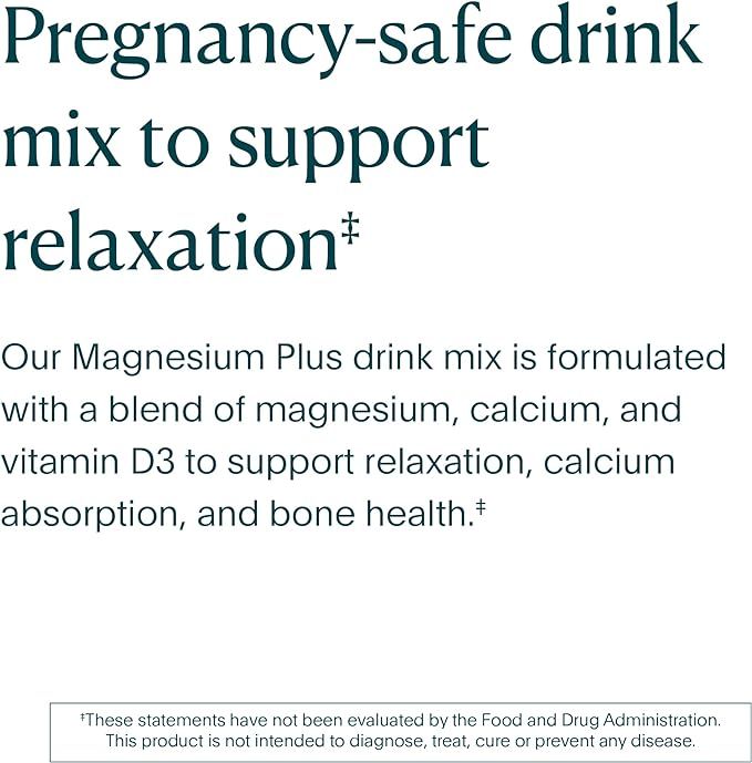 Natalist Magnesium Plus, Pregnancy Safe Drink Mix, Raspberry - 4.8 oz